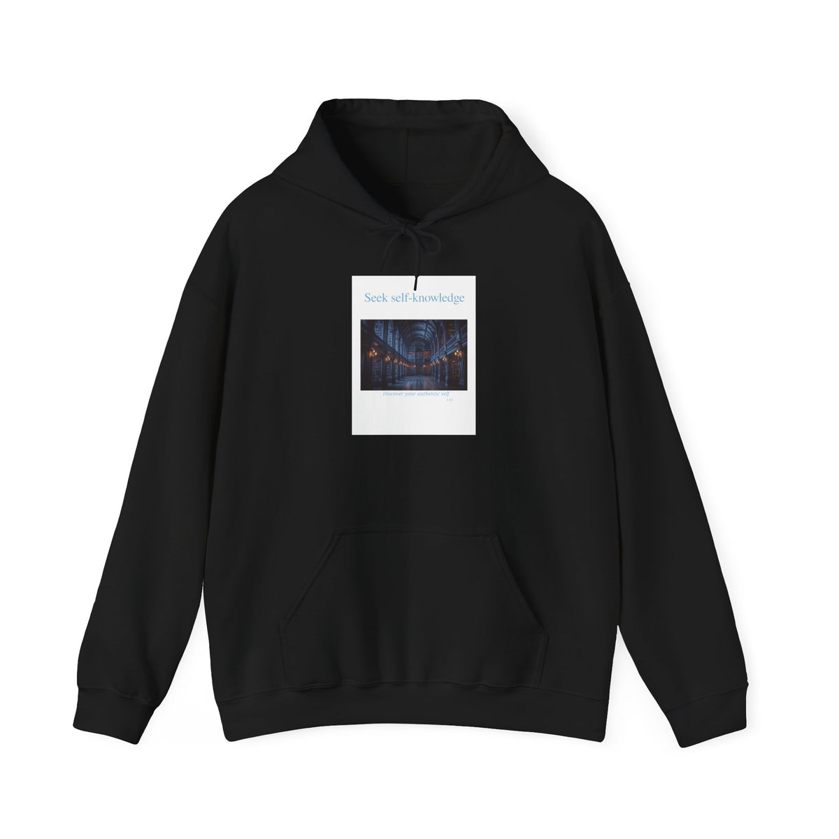 Seek Self-Knowledge Hoodie — Mystic Library Graphic Sweatshirt