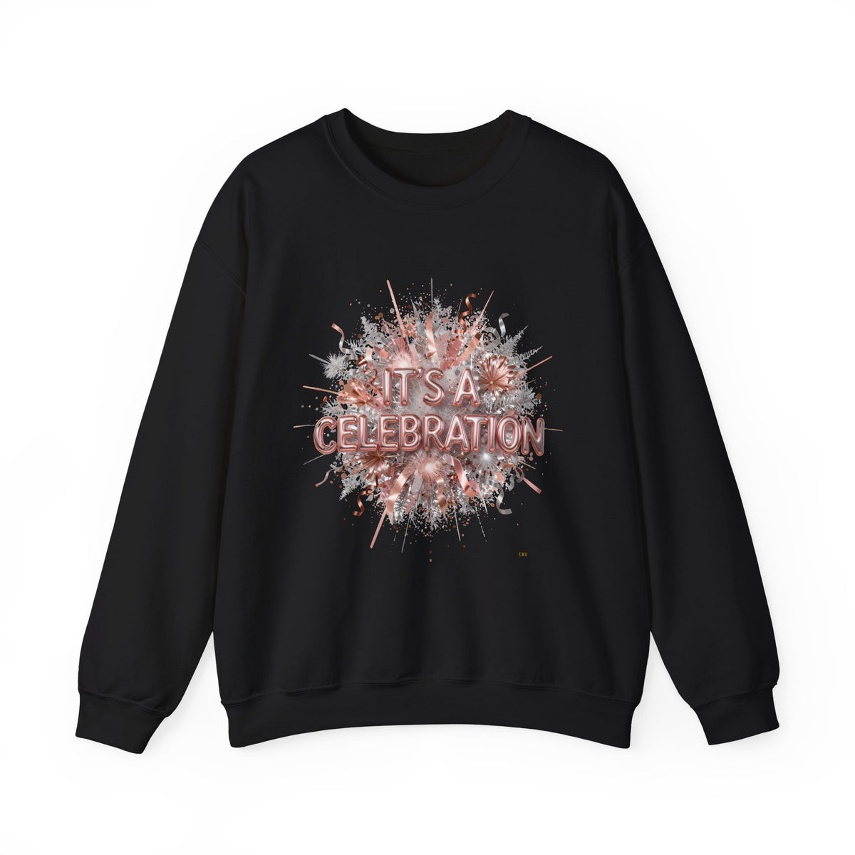Celebration Burst Crewneck Sweatshirt — "It's a Celebration" Graphic