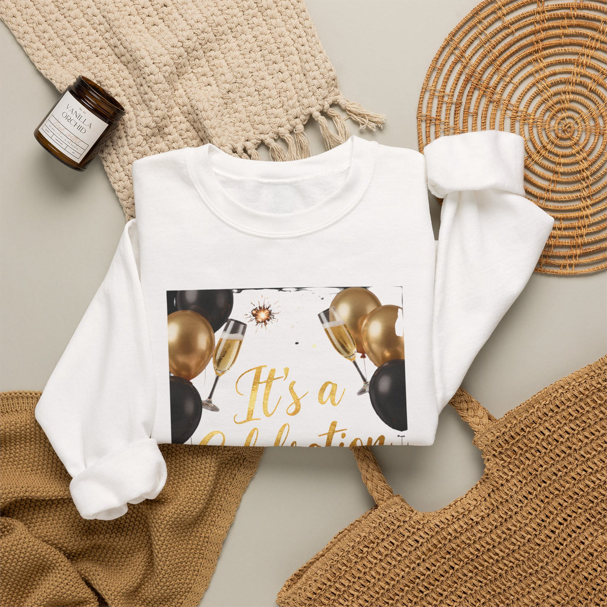 It’s a Celebration Gold & Black Sweatshirt