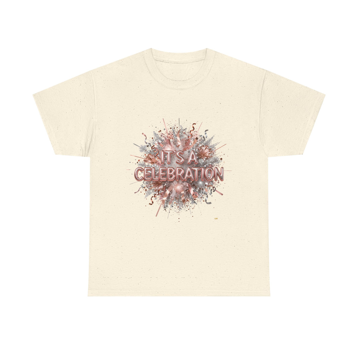 Celebration Floral Burst Tee — "It's a Celebration" Graphic T-Shirt