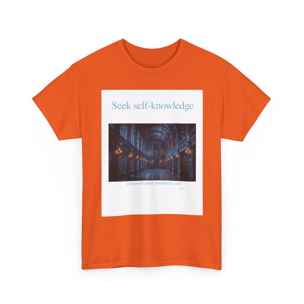 Seek Self-Knowledge T-Shirt — Moody Library Photo Graphic Tee