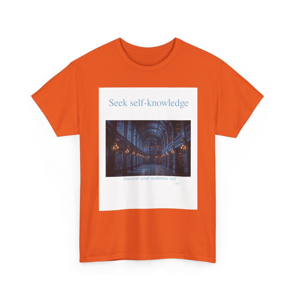 Seek Self-Knowledge T-Shirt — Moody Library Photo Graphic Tee
