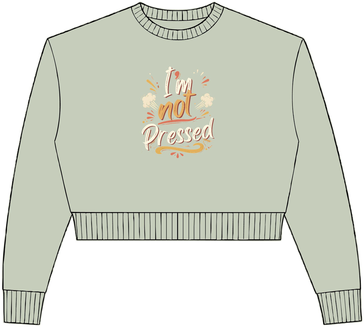 Womens Relaxed Crop Crewneck