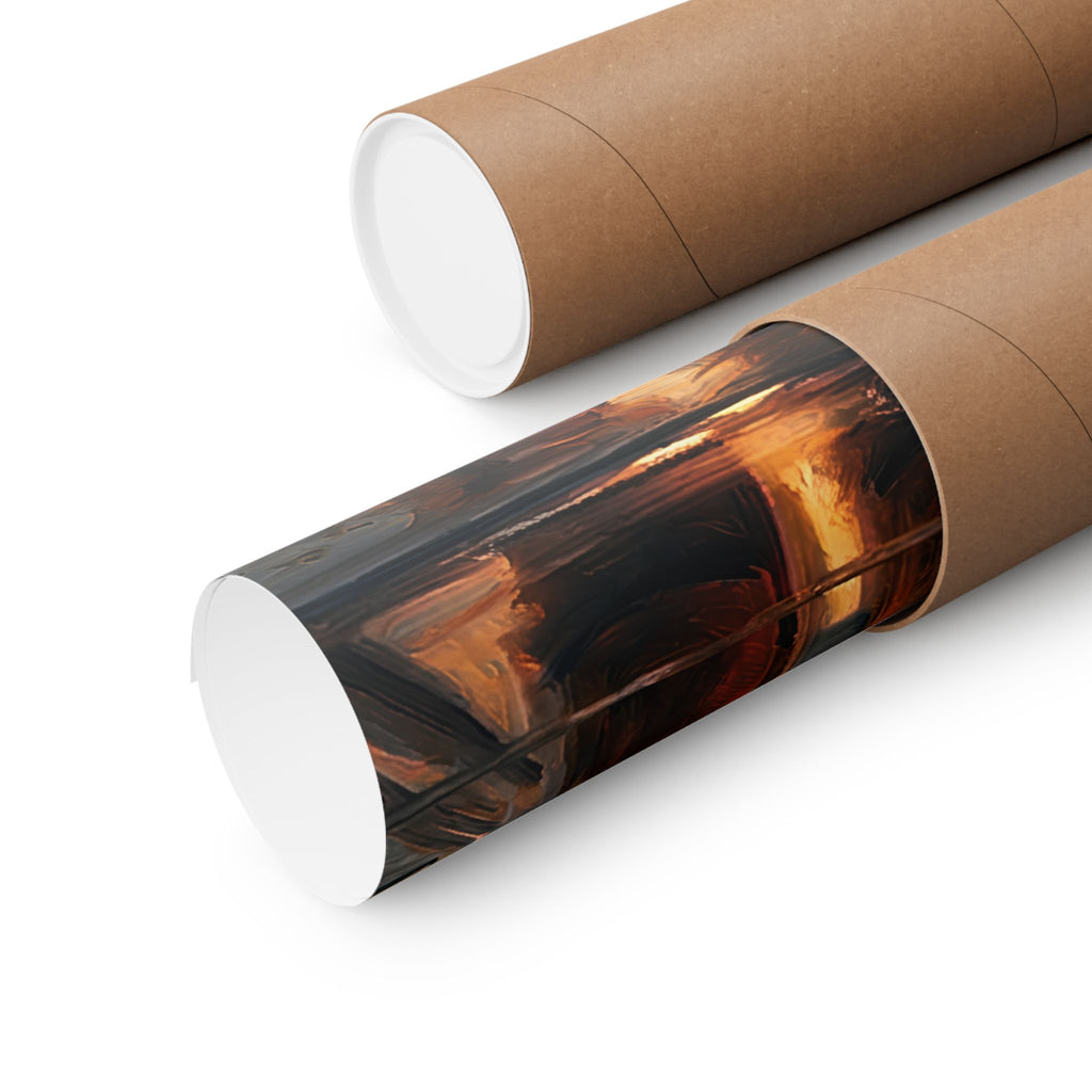 Candlelit Serenity – Warm Glow Wall Art Poster