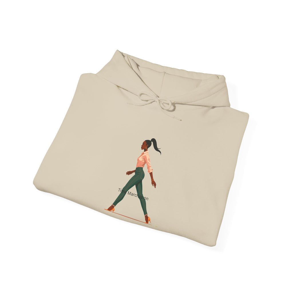 Yoga Pose Hoodie — Minimal Walking Yogi Graphic Sweatshirt