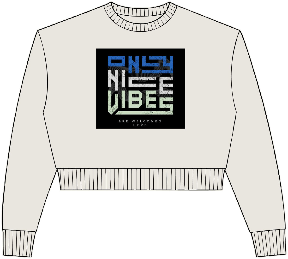 Womens Relaxed Crop Crewneck