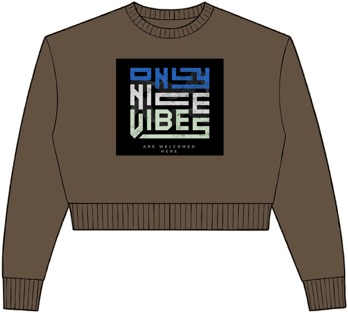 Womens Relaxed Crop Crewneck