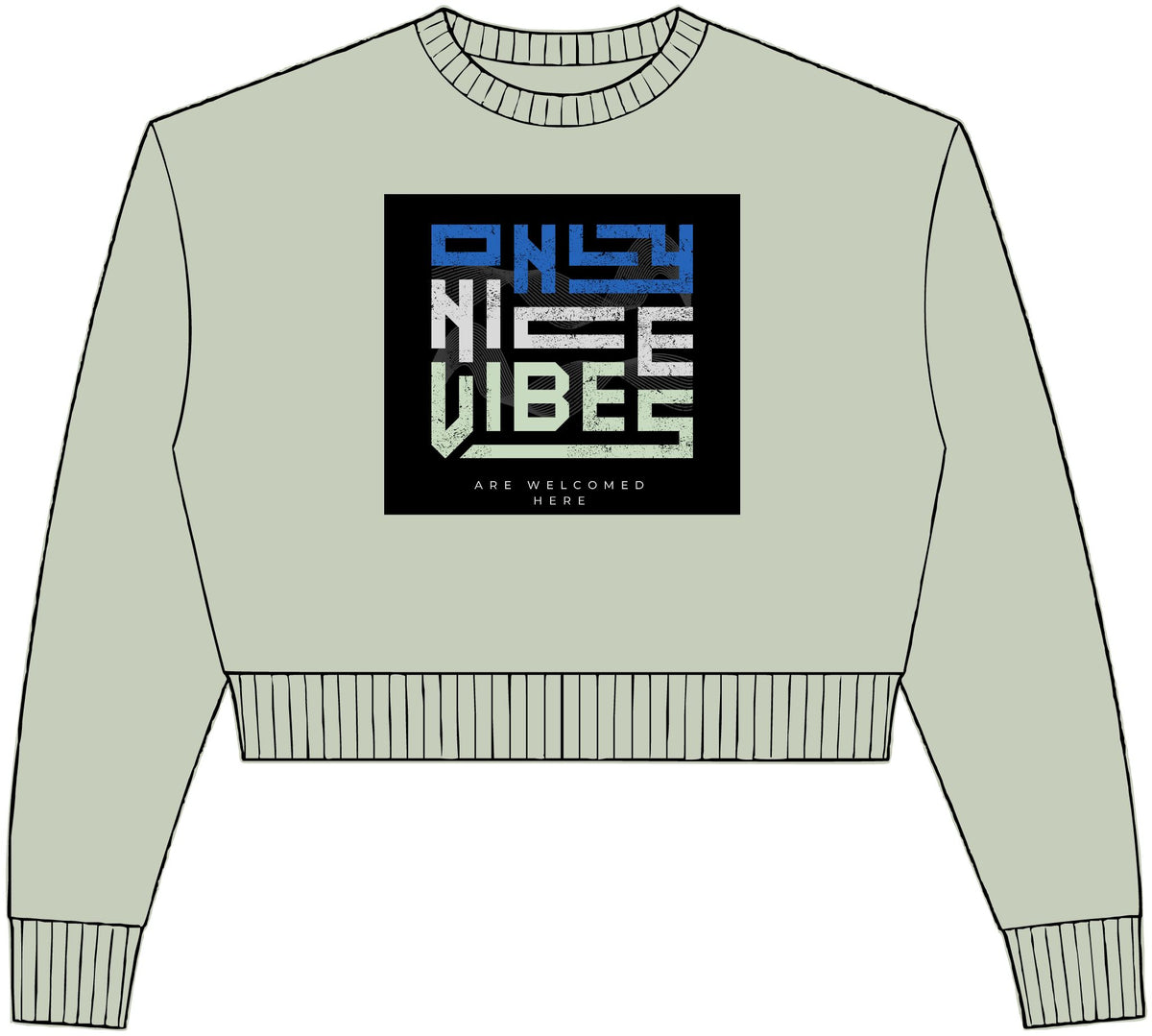 Womens Relaxed Crop Crewneck