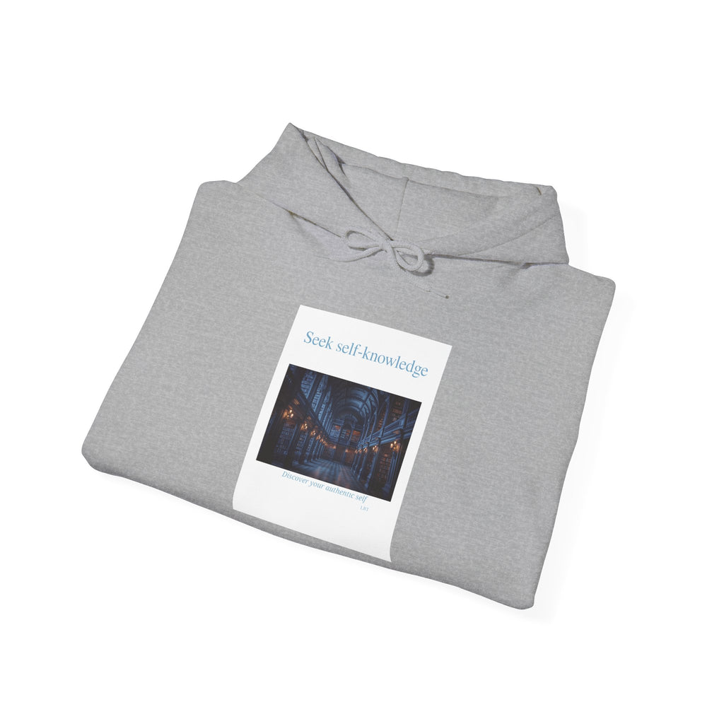 Seek Self-Knowledge Hoodie — Mystic Library Graphic Sweatshirt