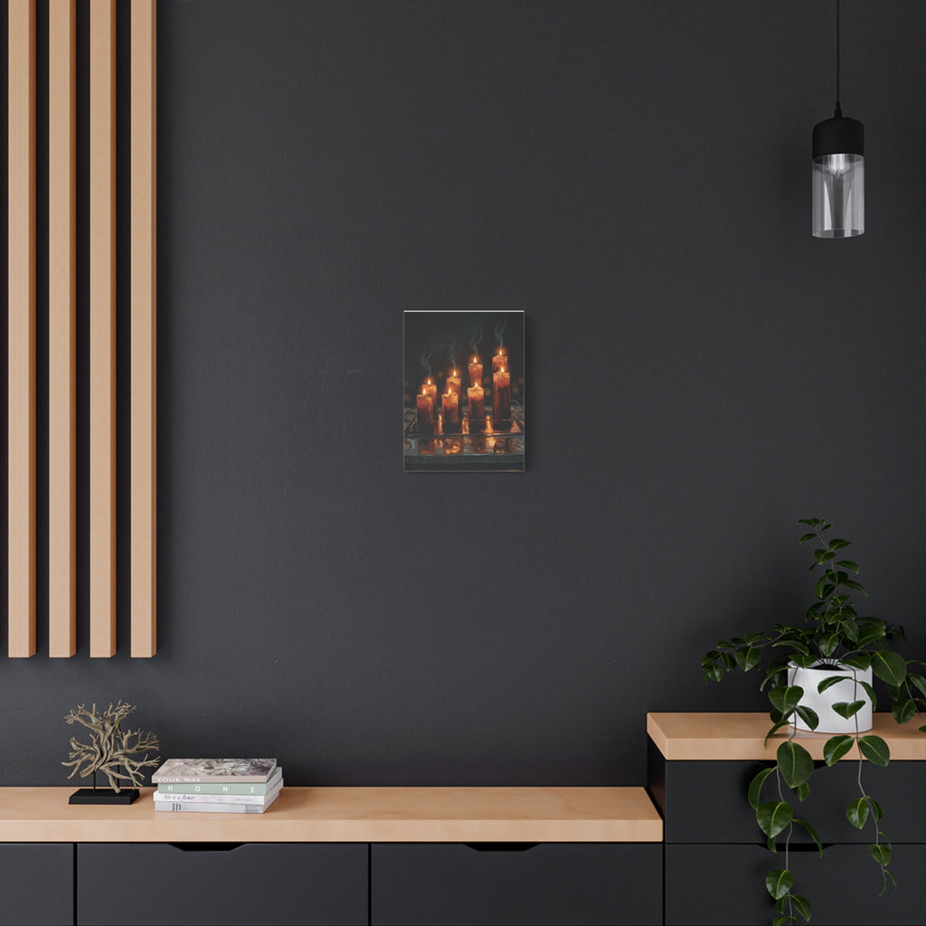 Candlelit Serenity Canvas Wall Art