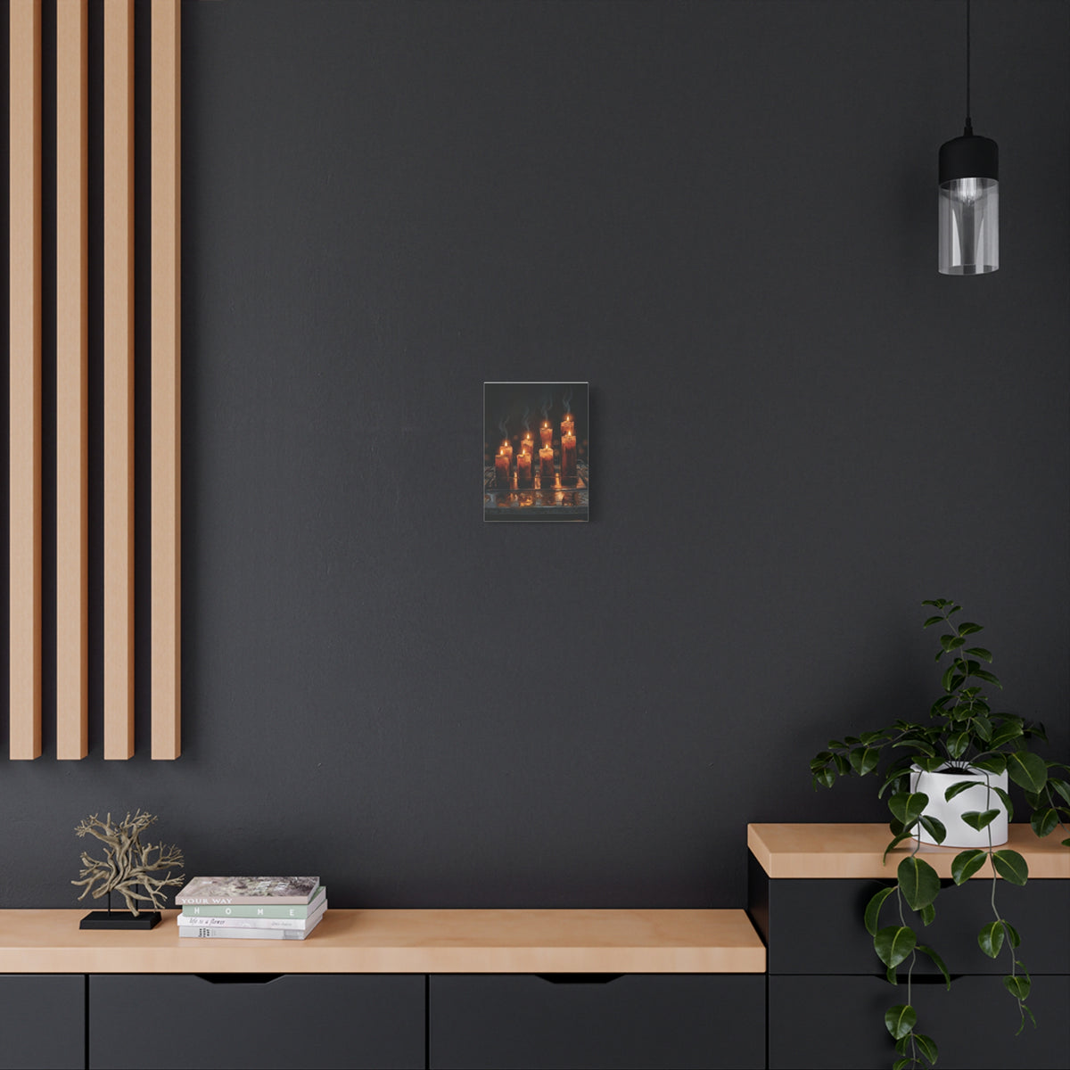 Candlelit Serenity Canvas Wall Art