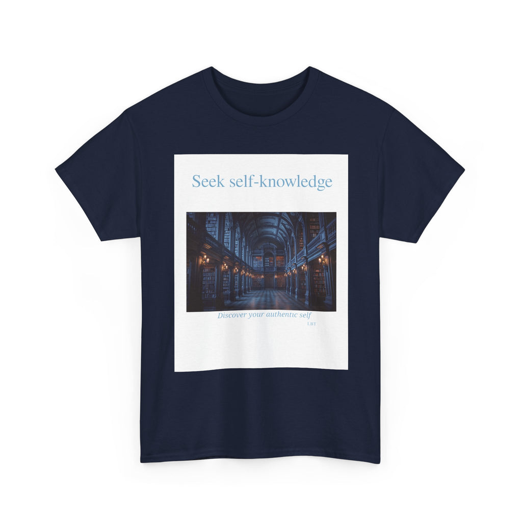 Seek Self-Knowledge T-Shirt — Moody Library Photo Graphic Tee