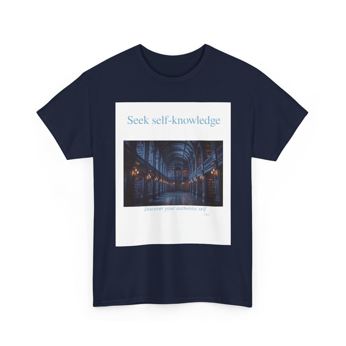 Seek Self-Knowledge T-Shirt — Moody Library Photo Graphic Tee
