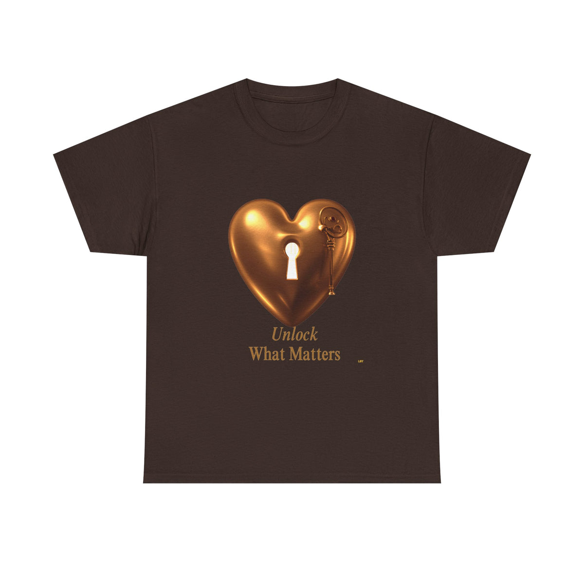 Heart Key T-Shirt — "Unlock What Matters" Inspirational Tee