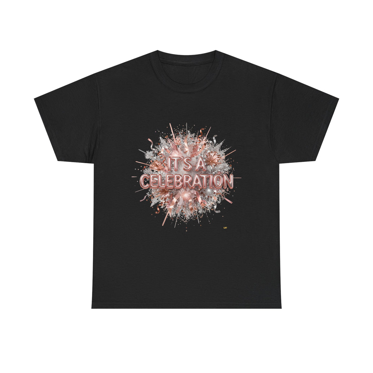 Celebration Floral Burst Tee — "It's a Celebration" Graphic T-Shirt