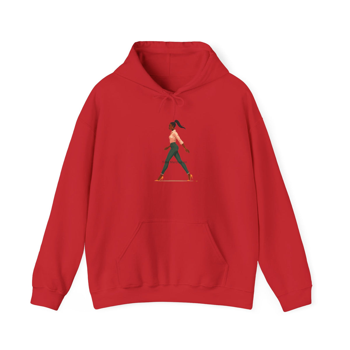 Yoga Pose Hoodie — Minimal Walking Yogi Graphic Sweatshirt