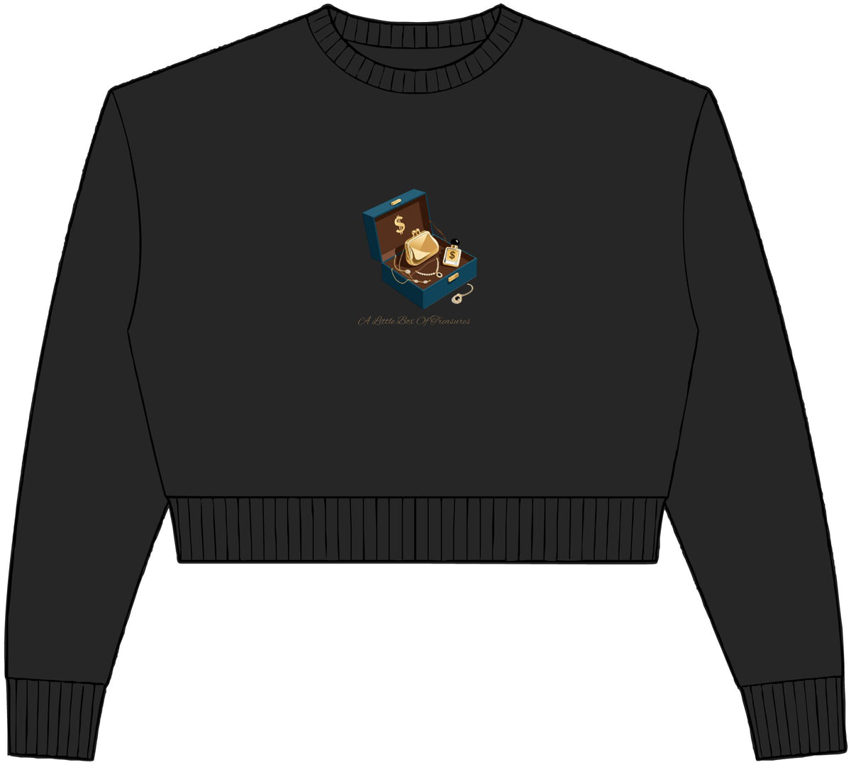 Womens Relaxed Crop Crewneck