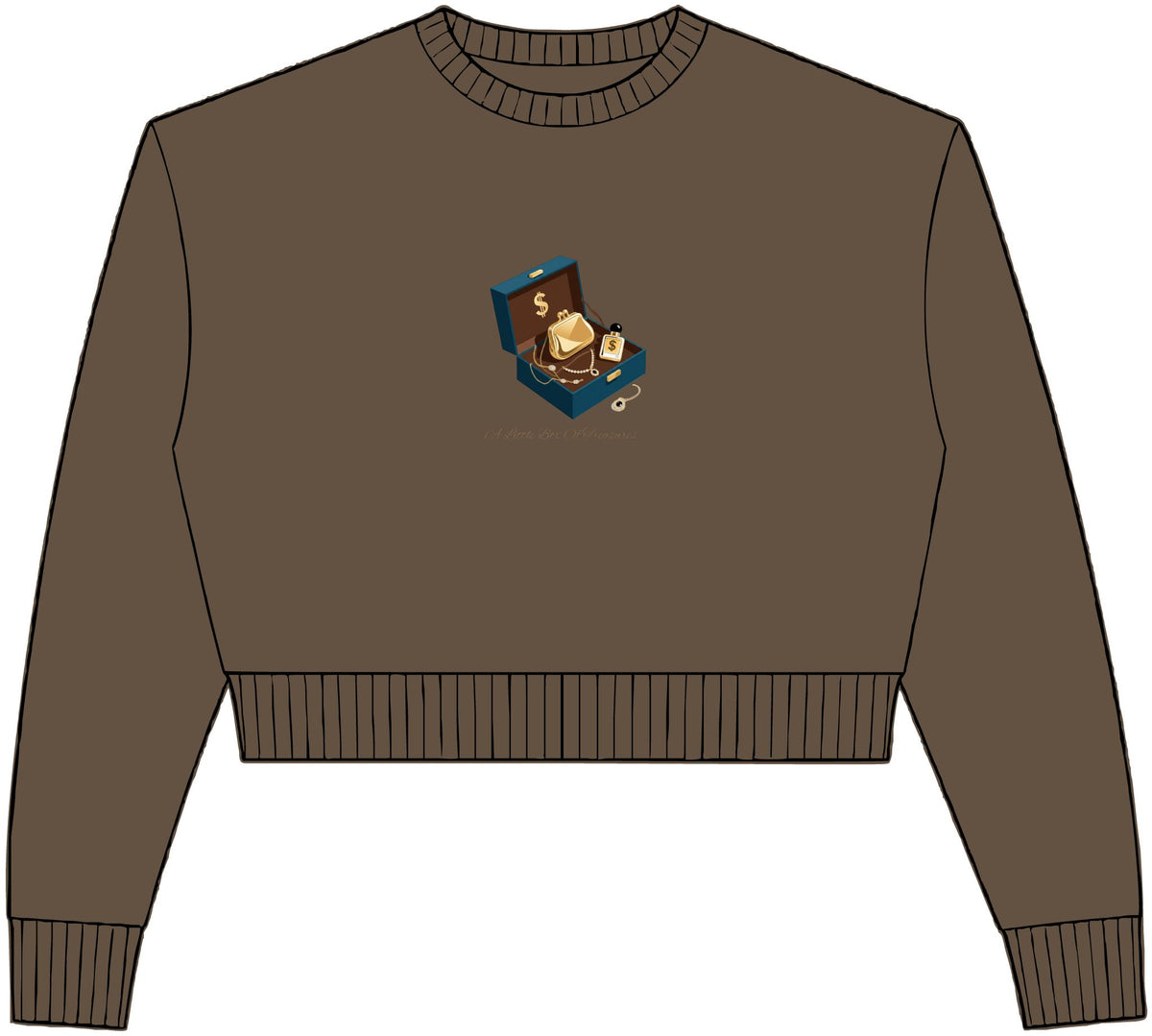 Womens Relaxed Crop Crewneck