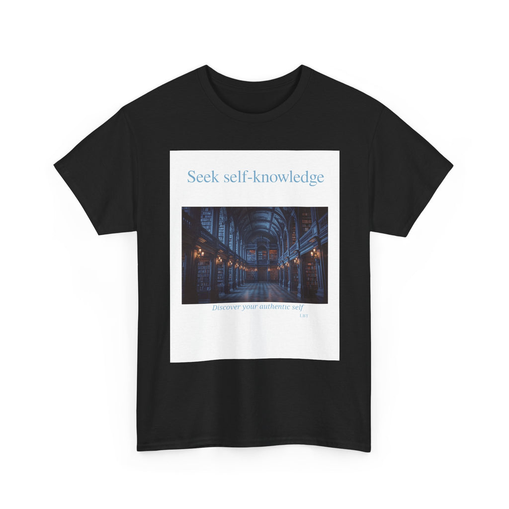 Seek Self-Knowledge T-Shirt — Moody Library Photo Graphic Tee