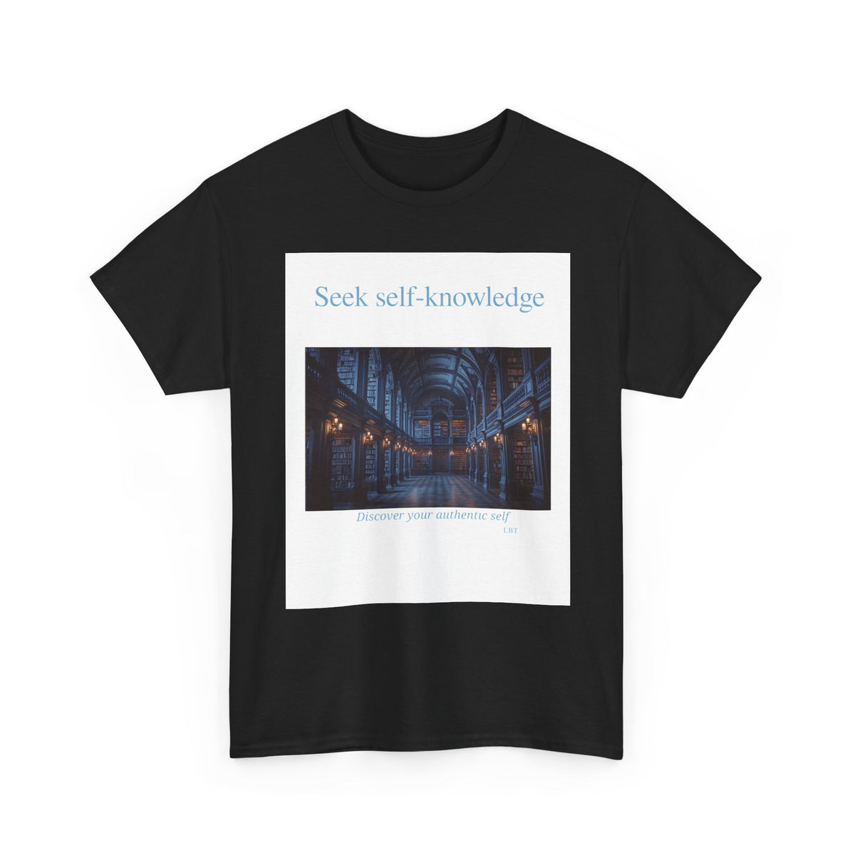 Seek Self-Knowledge T-Shirt — Moody Library Photo Graphic Tee