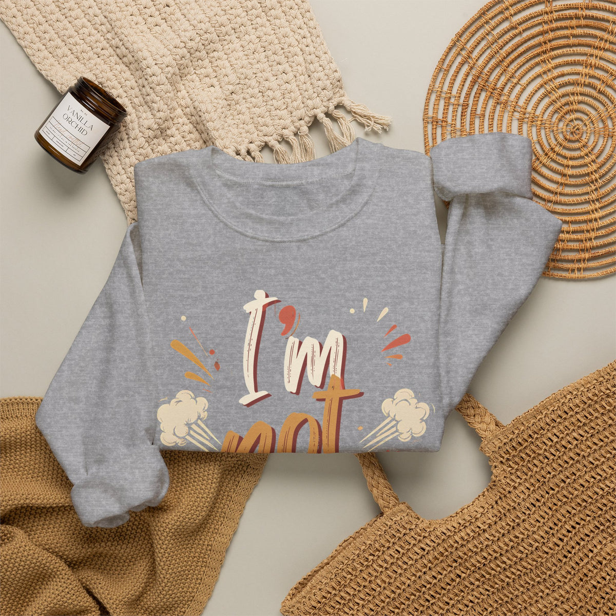 I’m not Pressed Crewneck Sweatshirt
