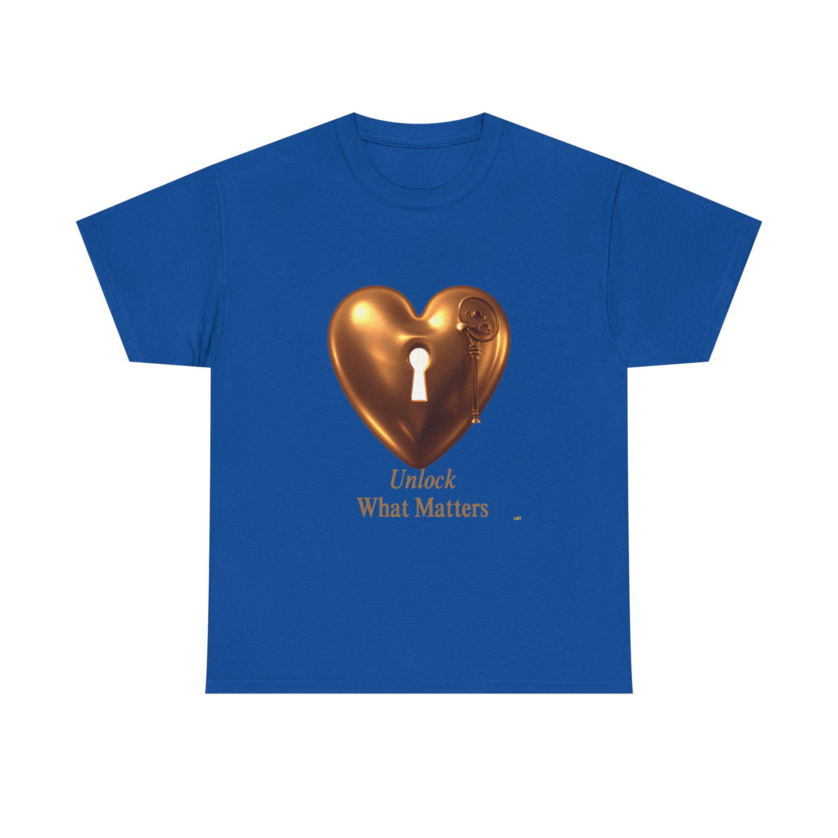 Heart Key T-Shirt — "Unlock What Matters" Inspirational Tee