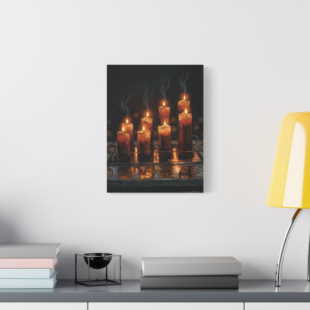 Candlelit Serenity Canvas Wall Art