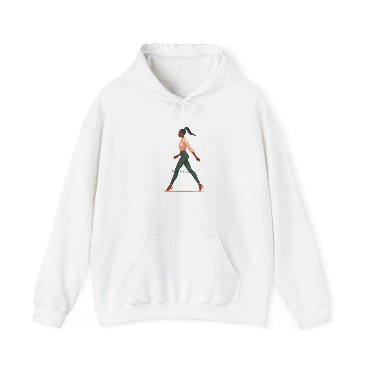 Yoga Pose Hoodie — Minimal Walking Yogi Graphic Sweatshirt