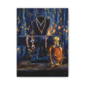 Gilded Adornment – Jewelry and Perfume Still Life Stretched Canvas Wall Art