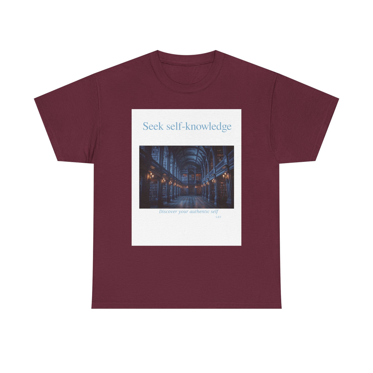Seek Self-Knowledge T-Shirt — Moody Library Photo Graphic Tee