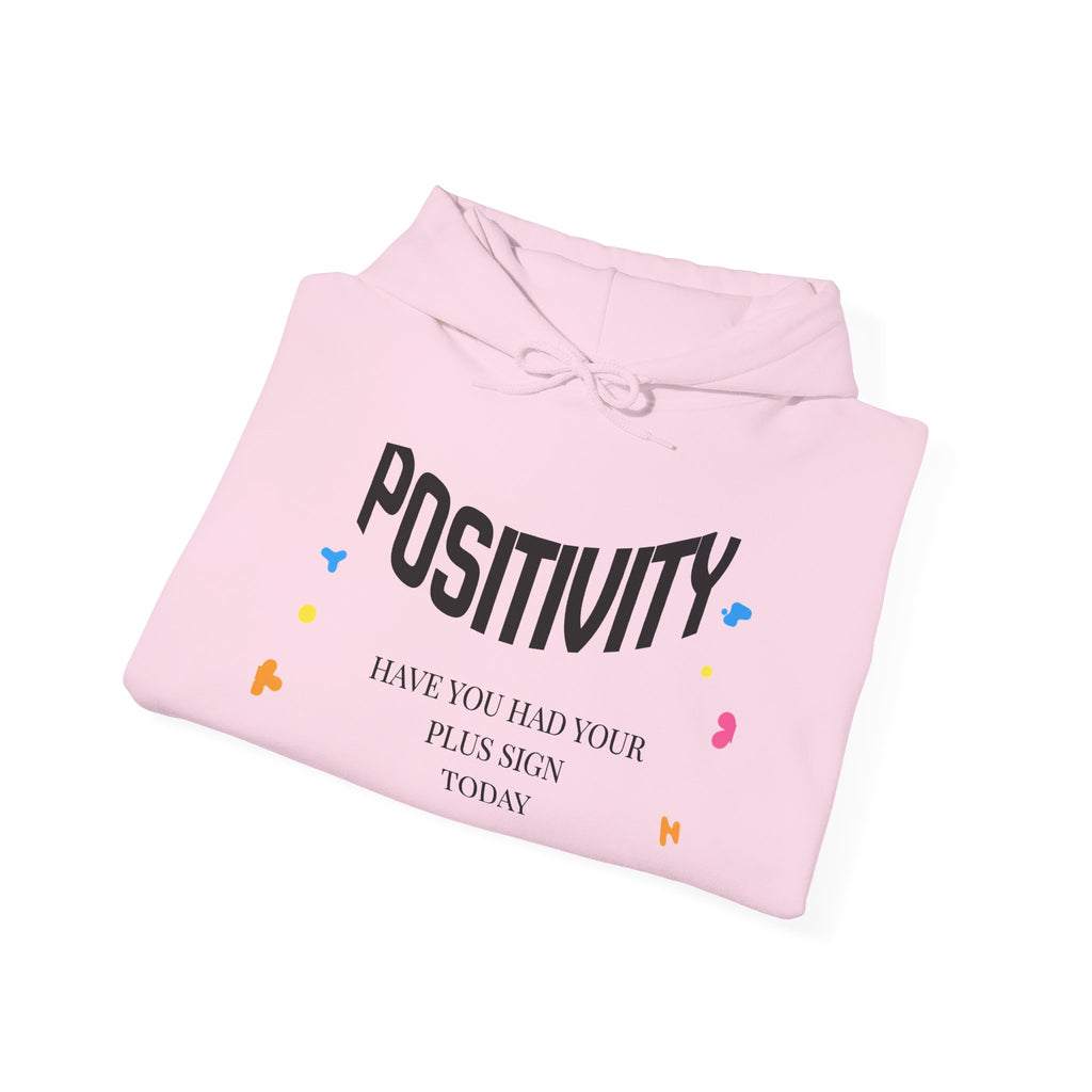 Positive Vibes Hoodie — "Positivity" Confetti Motivational Pullover