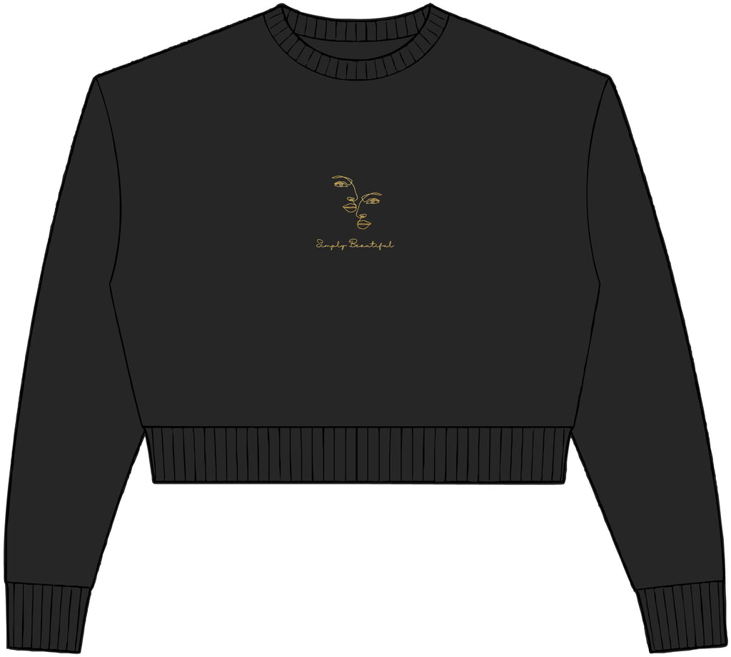 Womens Relaxed Crop Crewneck