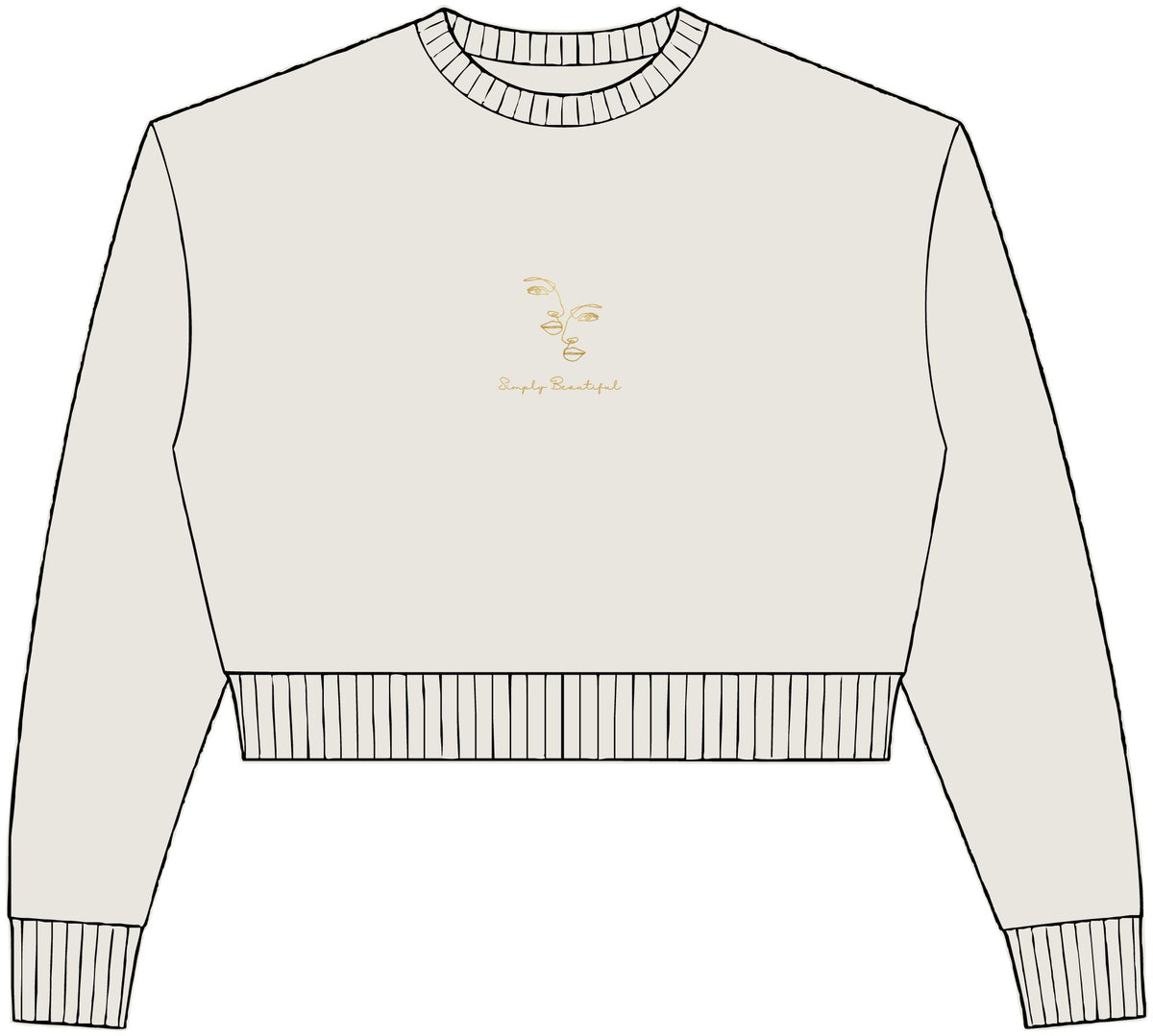Womens Relaxed Crop Crewneck