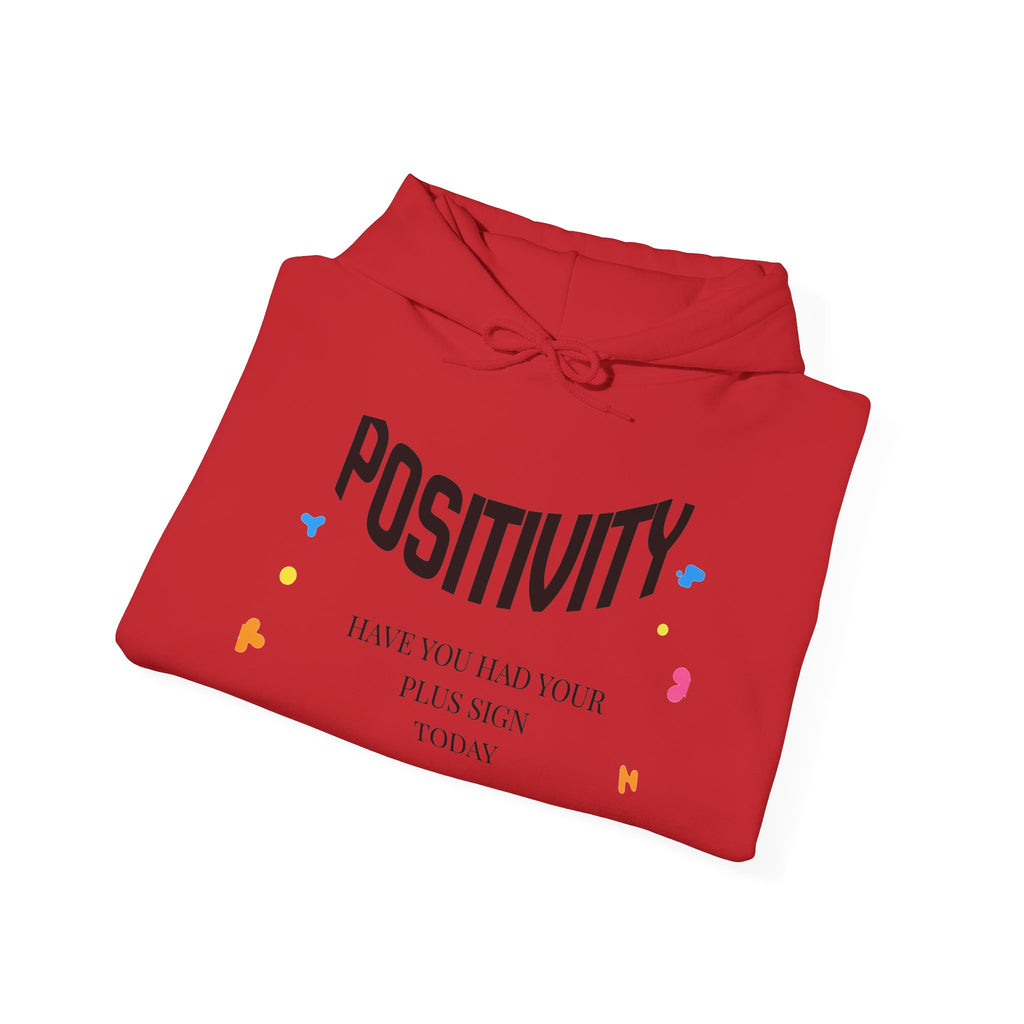 Positive Vibes Hoodie — "Positivity" Confetti Motivational Pullover