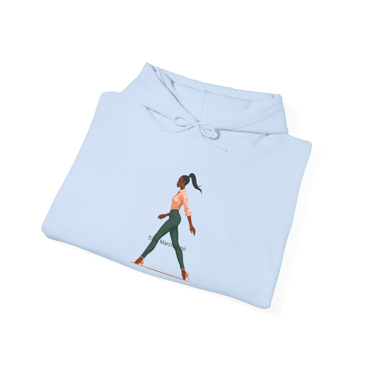 Yoga Pose Hoodie — Minimal Walking Yogi Graphic Sweatshirt
