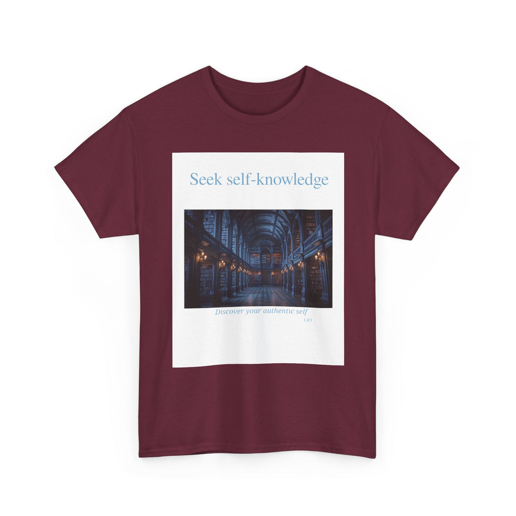 Seek Self-Knowledge T-Shirt — Moody Library Photo Graphic Tee