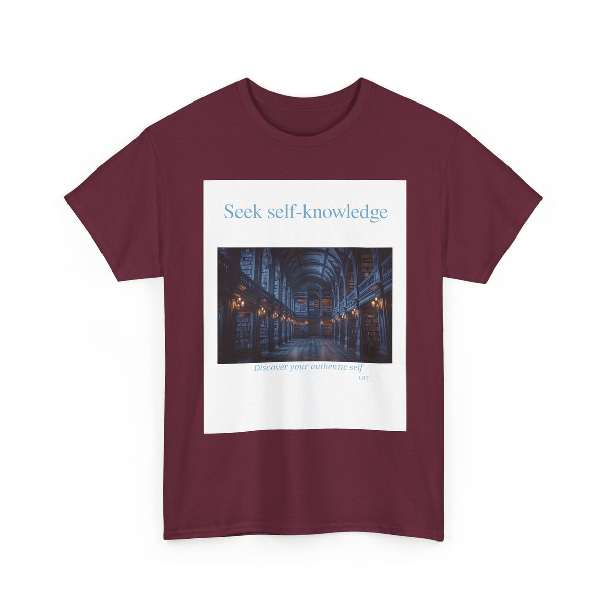 Seek Self-Knowledge T-Shirt — Moody Library Photo Graphic Tee