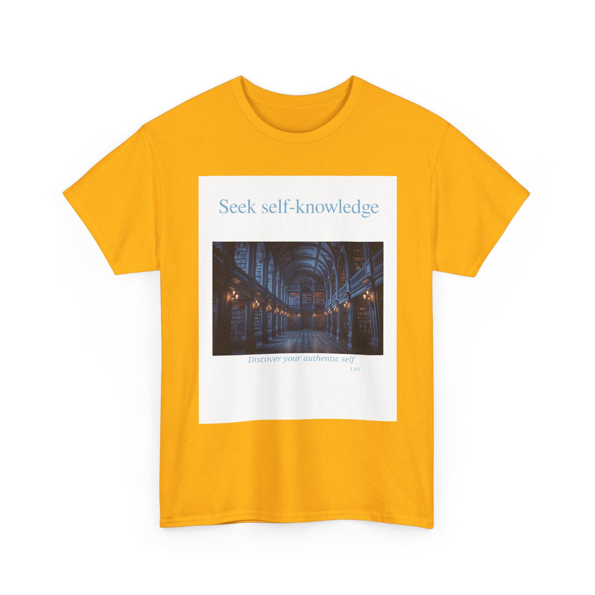 Seek Self-Knowledge T-Shirt — Moody Library Photo Graphic Tee