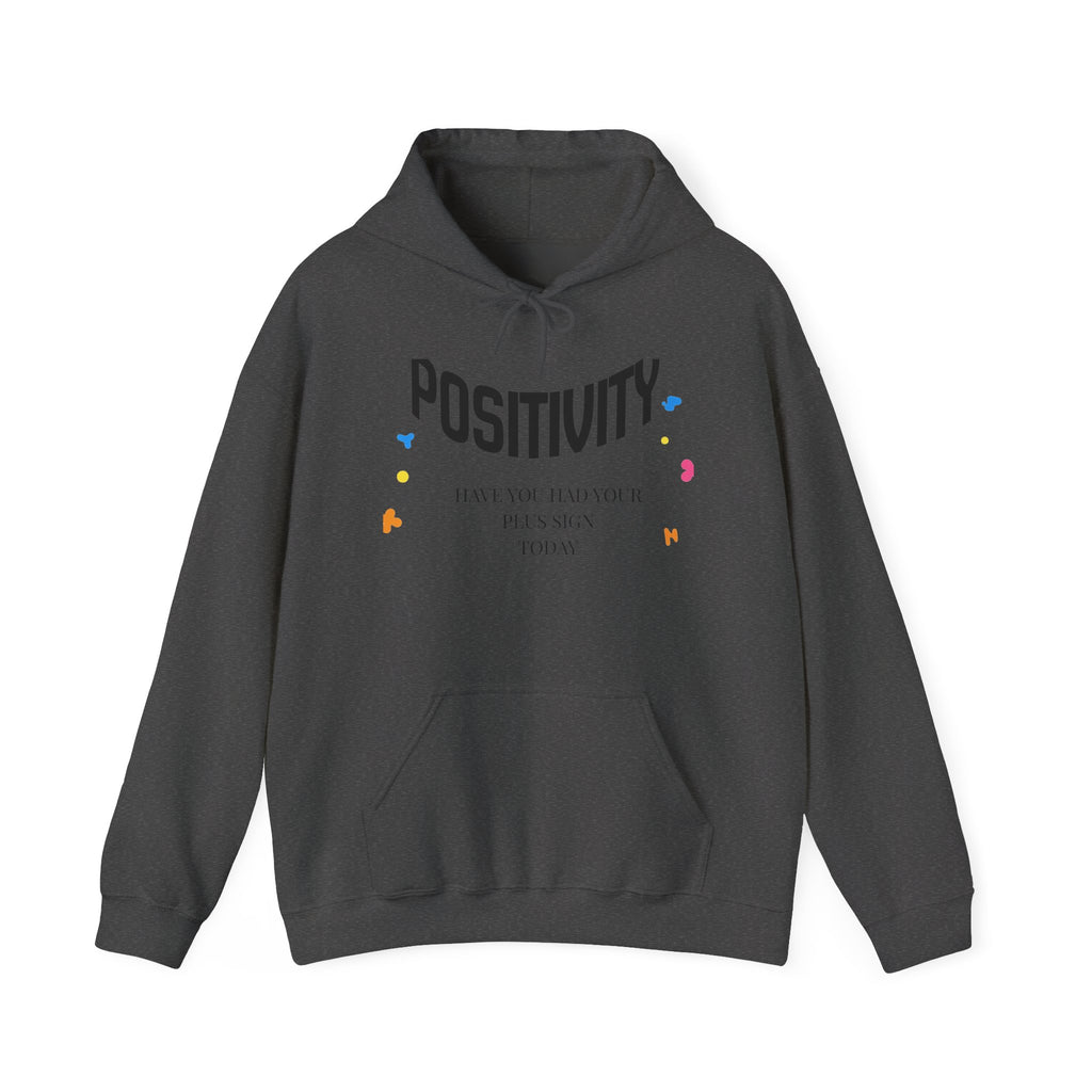 Positive Vibes Hoodie — "Positivity" Confetti Motivational Pullover