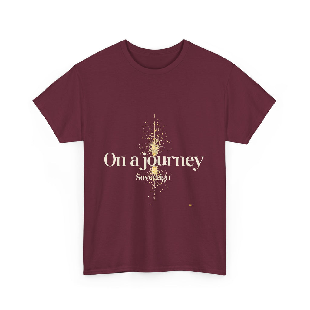Journey Graphic Tee — "On a Journey" Inspirational White T‑Shirt