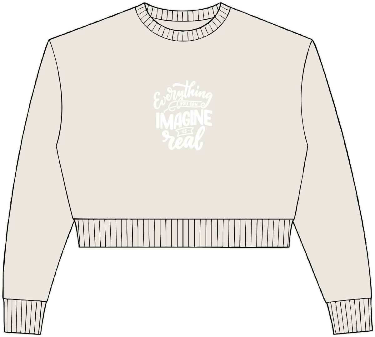Womens Relaxed Crop Crewneck
