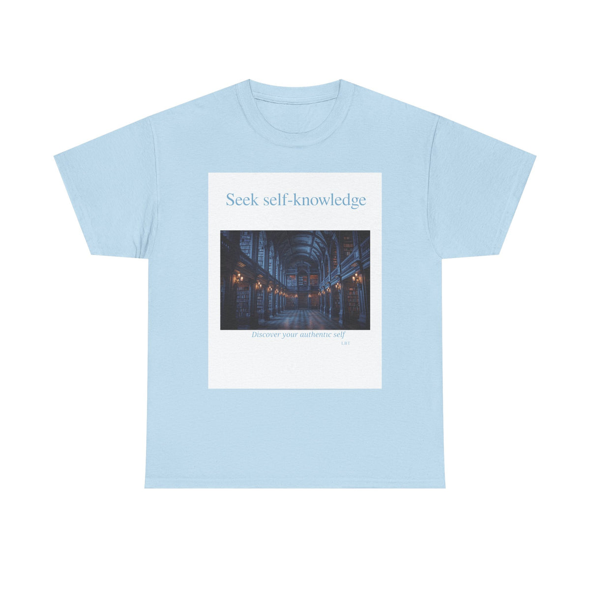 Seek Self-Knowledge T-Shirt — Moody Library Photo Graphic Tee