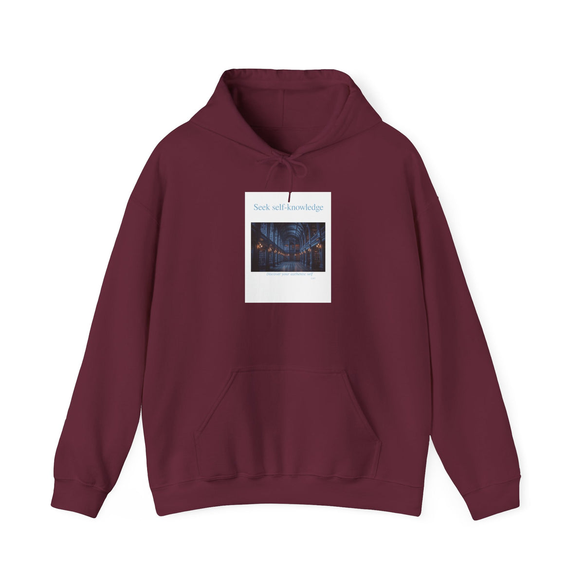 Seek Self-Knowledge Hoodie — Mystic Library Graphic Sweatshirt
