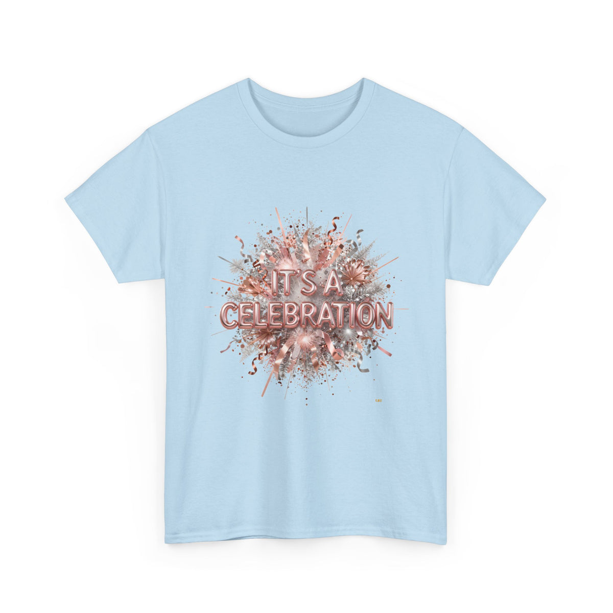 Celebration Floral Burst Tee — "It's a Celebration" Graphic T-Shirt