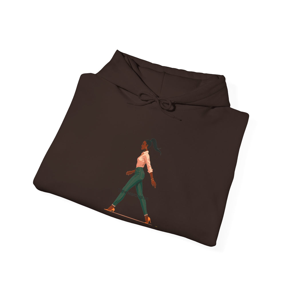 Yoga Pose Hoodie — Minimal Walking Yogi Graphic Sweatshirt