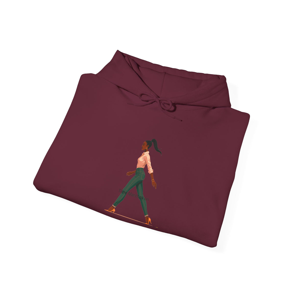 Yoga Pose Hoodie — Minimal Walking Yogi Graphic Sweatshirt