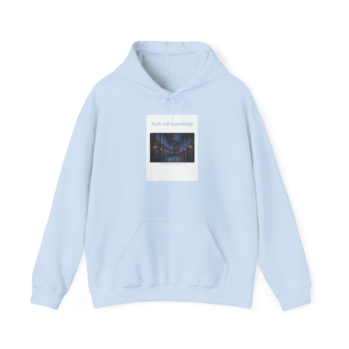 Seek Self-Knowledge Hoodie — Mystic Library Graphic Sweatshirt