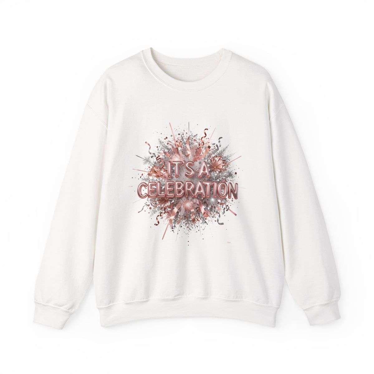 Celebration Burst Crewneck Sweatshirt — "It's a Celebration" Graphic