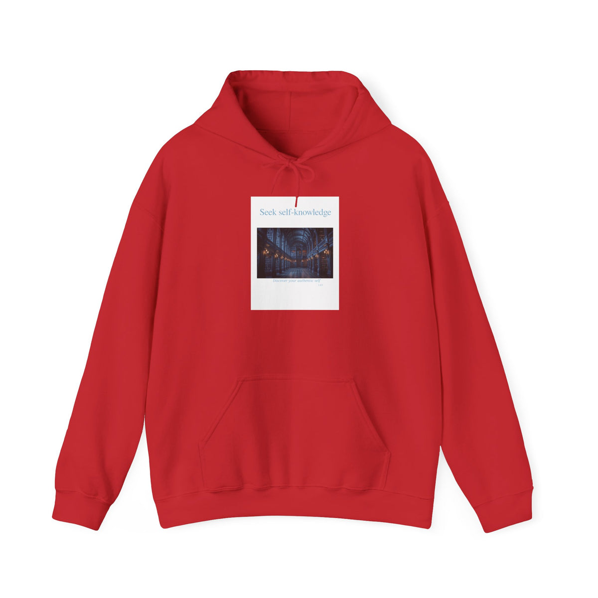 Seek Self-Knowledge Hoodie — Mystic Library Graphic Sweatshirt