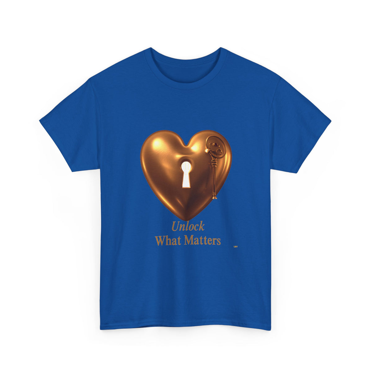 Heart Key T-Shirt — "Unlock What Matters" Inspirational Tee